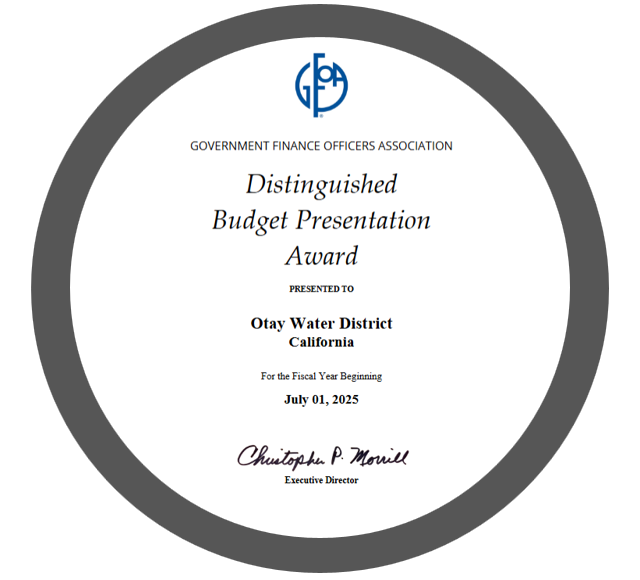 Distinguished Budget Presentation Award FY26